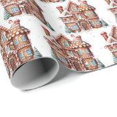 Kerstbrood Castle Cadeaupapier (Rol Hoek)