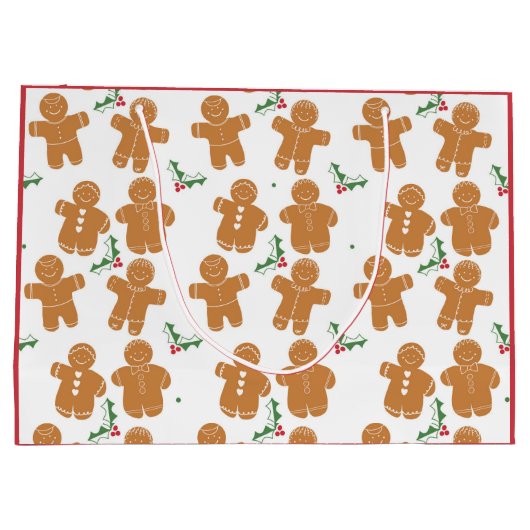 kerstbrood Cookies Cookies Gift Bag Groot Cadeauzakje (Achterkant)