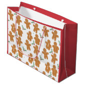 kerstbrood Cookies Cookies Gift Bag Groot Cadeauzakje (Voorkant Gekanteld)