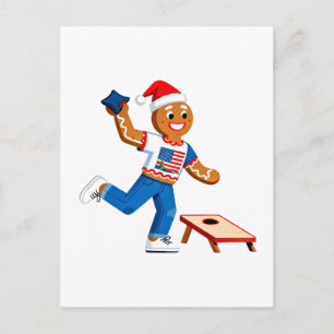 Kerstbrood Cornhole Kerstmis 2026 Vakantie Tailga Feestdagenkaart