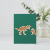 Kerstbrood Dinosaur Cookie Hunt Briefkaart (Staand voorkant)