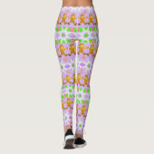 Kerstbrood en Snowflake Patroon Leggings (Achterkant)
