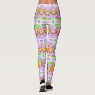 Kerstbrood en Snowflake Patroon Leggings