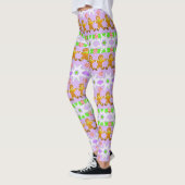 Kerstbrood en Snowflake Patroon Leggings (Links)