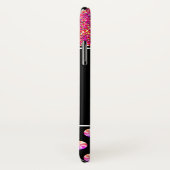 kerstbrood Girl Pink Glitter Monogram Case-Mate iPhone Case (Achterkant / rechts)