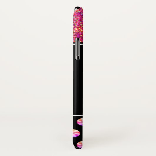 kerstbrood Girl Pink Glitter Monogram Case-Mate iPhone Case (Achterkant / rechts)