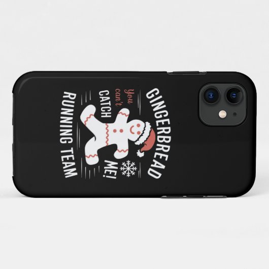 Kerstbrood Hardloop Team Kerst Humor Case-Mate iPhone Case (Achterkant (horizontaal))