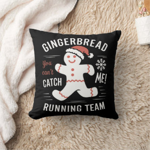 Kerstbrood Hardloop Team Kerst Humor Kussen