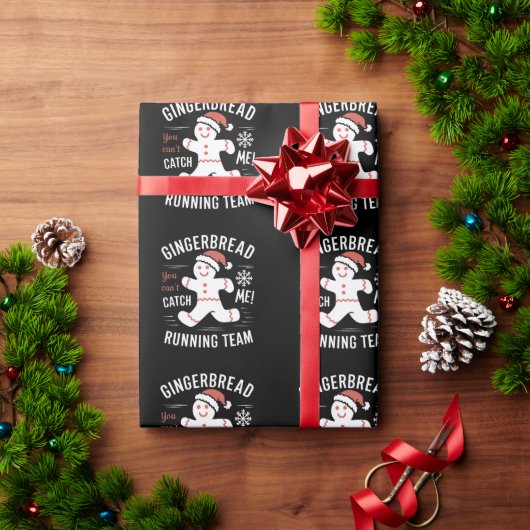 Kerstbrood Hardloopteam Kersthumor Cadeaupapier (Feestdagen Geschenken)