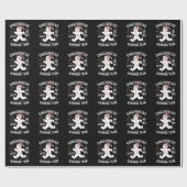 Kerstbrood Hardloopteam Kersthumor Cadeaupapier (Vlak)
