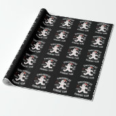 Kerstbrood Hardloopteam Kersthumor Cadeaupapier (Uitgerold)