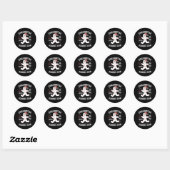 Kerstbrood Hardloopteam Kersthumor Ronde Sticker (Vel)