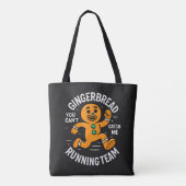 Kerstbrood Hardloopteam Tote Bag (Achterkant)