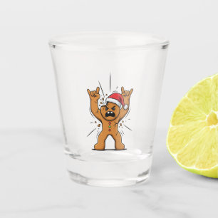 Kerstbrood Heavy Metal Gitaar Kerstmis 2026 Shot Glas