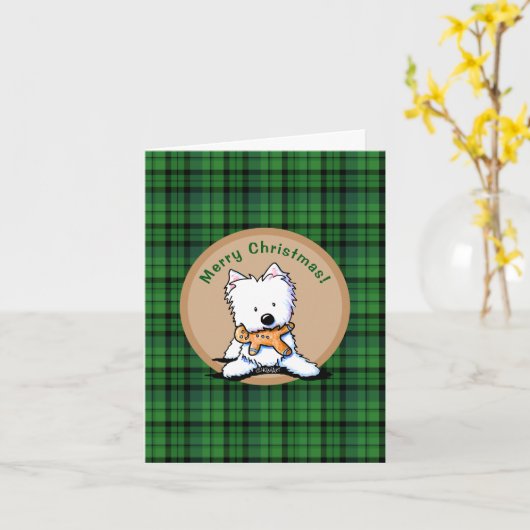 kerstbrood kaart (Gele Bloem)