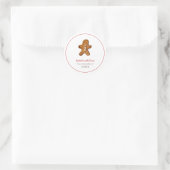 Kerstbrood koekjesman bakkers Sticker (Tas)