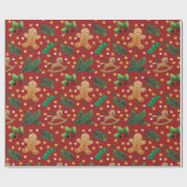 Kerstbrood met verpakkingspapier cadeaupapier (Vlak)