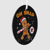 Kerstbrood Oh Snap 67 Honkbal Ornament (voorkant)