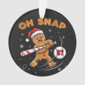 Kerstbrood Oh Snap 67 Honkbal Ornament (voorkant)