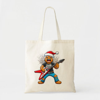 Kerstbrood Rots Gitaar Kerstmis 2026 Vakantie Tote Bag