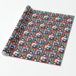 Kerstbrood, snowmen en ontbijtkoek cadeaupapier