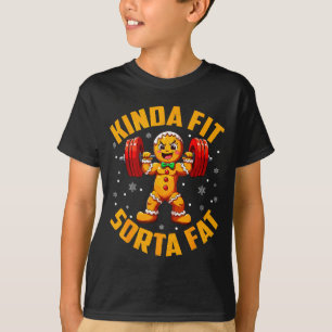 Kerstbrood Soort Van Fit Iets Dik Gym Kracht train T-shirt