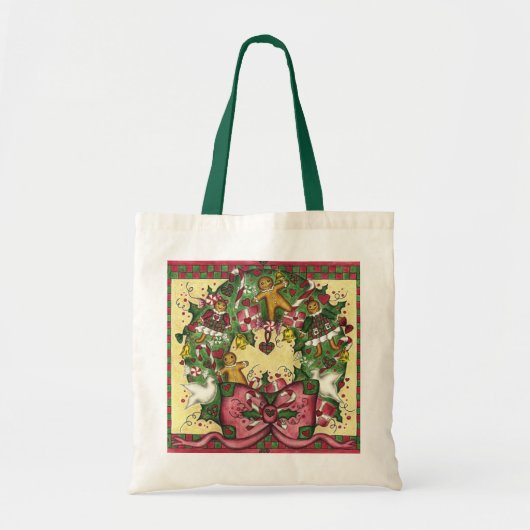 kerstbrood tote bag (Voorkant)