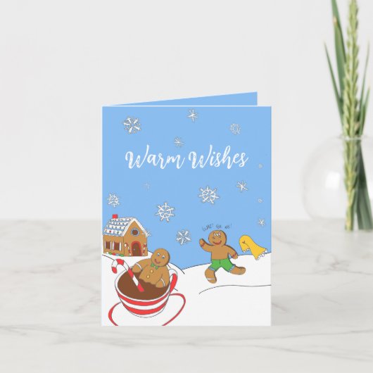 Kerstbrood Vakantie, Ontspan Deze Kerstkaart Feestdagen Kaart (Voorkant)