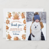 Kerstbrood Versieren Verjaardagsfoto Bedankkaart (Voorkant)