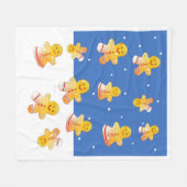 Kerstbrood Vliesdeken Fleece Deken (Voorkant (Horizontaal))
