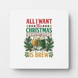 Kerstbrouw Bierglazen Dennen Hop Fotoplaat
