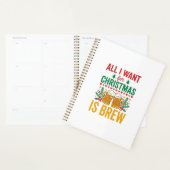 Kerstbrouwsel Vakantie Drank Ontwerp Planner (Display)