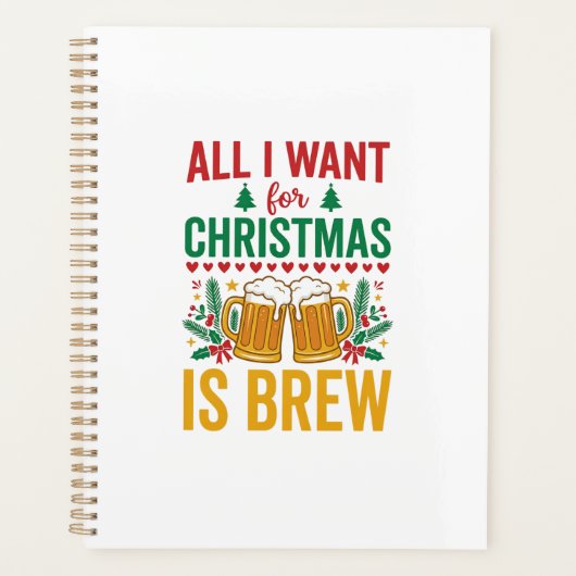 Kerstbrouwsel Vakantie Drank Ontwerp Planner (Voorkant)