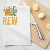 Kerstbrouwsel Vakantie Drank Ontwerp Theedoek (Quarter Fold)
