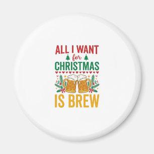 Kerstbrouwsel Vakantiedrank Ontwerp Magneet