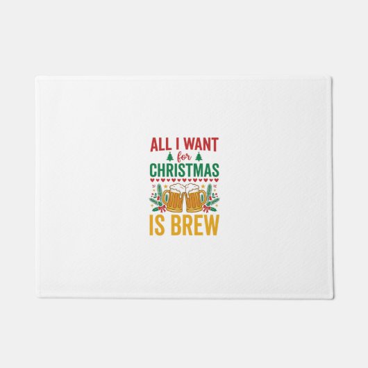 Kerstbrouwsel Vakantiedrankontwerp Deurmat (Voorkant)