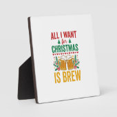 Kerstbrouwsel Vakantiedrankontwerp Fotoplaat (Voorkant)