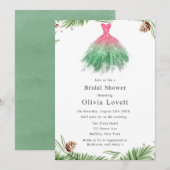 Kerstbruidsjurk Vrijgezellenfeest Kaart (Voorkant / Achterkant)