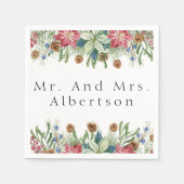 kerstbruiloft aangepast servet (Voorkant)