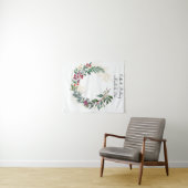 Kerstbruiloft Achtergrond, Fotofoto's ontvangen Wandkleed (In Situ (horizontaal))