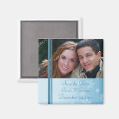 Kerstbruiloft Bewaar de datum Fotomagneet Magneet (Voorkant / Achterkant)