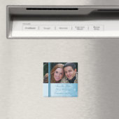 Kerstbruiloft Bewaar de datum Fotomagneet Magneet (Insitu (Vaatwasser))