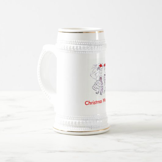 kerstbruiloft bierpul (Voorkant links)