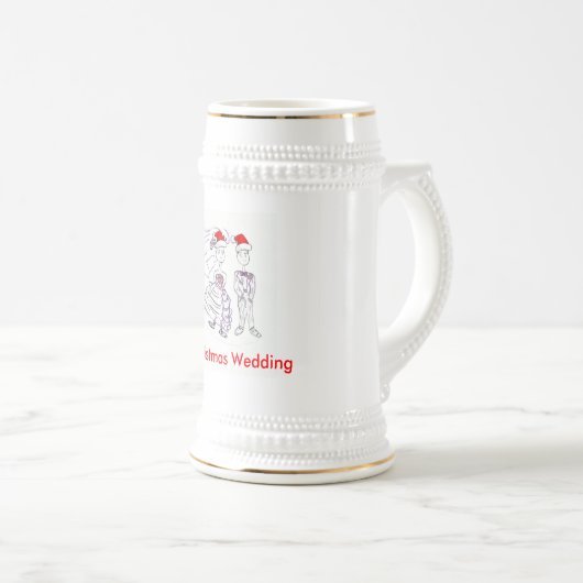 kerstbruiloft bierpul (Voorkant rechts)