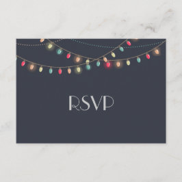 kerstbruiloft Chalkboard RSVP Kaartje