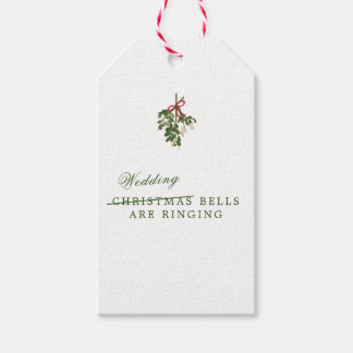 Kerstbruiloft Cocktail Napkins Cadeaulabel