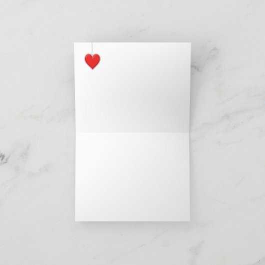 Kerstbruiloft Dank je Bedankkaart (Binnen)