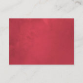 Kerstbruiloft Floral Holly Accommodations Informatiekaartje (Achterkant)