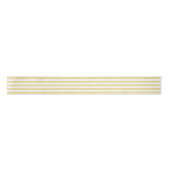 Kerstbruiloft Gold White Stripes Gift Wrap Satijnen Lint (Voorkant)