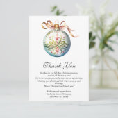 Kerstbruiloft Hartelijk dank Bedankkaart (Staand voorkant)